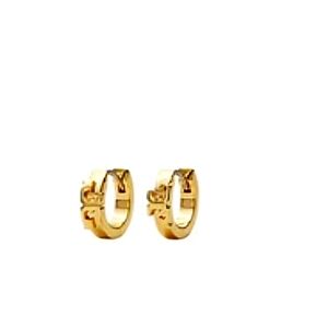Tory Burch Serif-T Huggie Hoop Earring